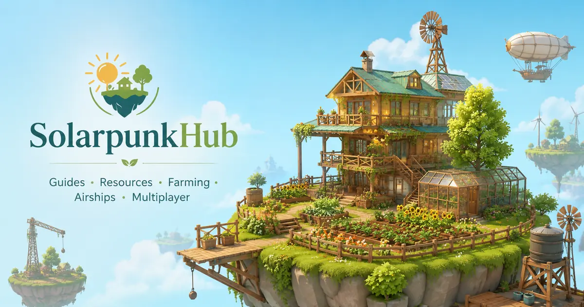 Is Solarpunk Crossplay or Cross Platform? PC, Xbox, PS5 and Switch 2